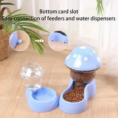 Mushroom Automatic Pet Feeder & Waterer - Cute Large Capacity Set