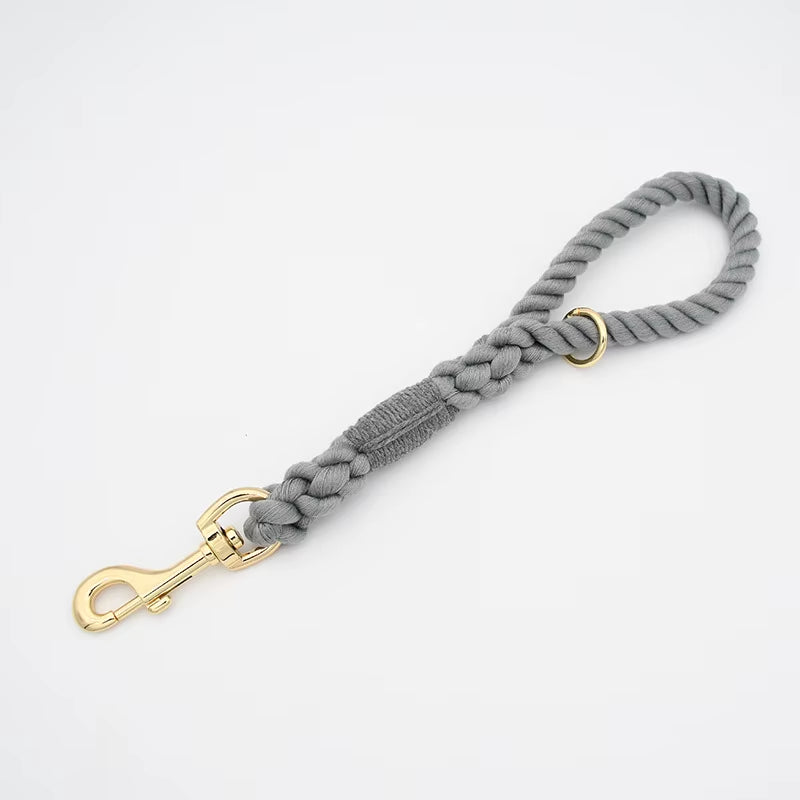 Loudik Wholesale Short-Pull Large Dog Rope Explosion-Proof Pet Traction Rope P-Chain Collar Set Medium and Large Dog Supplies