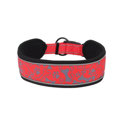 Reflective Dog Collar Soft Padded Breathable Nylon Adjustable Pet Collars for Girl Male Female Small Medium Large Dogs Training