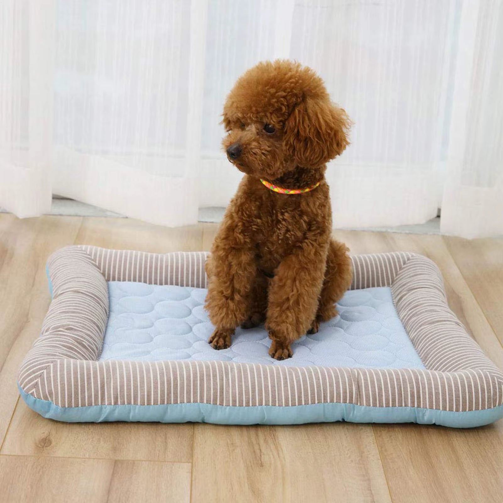 Cooling Mat for Dogs and Cats - Soft, Breathable Ice Silk Pet Blanket for Summer Comfort