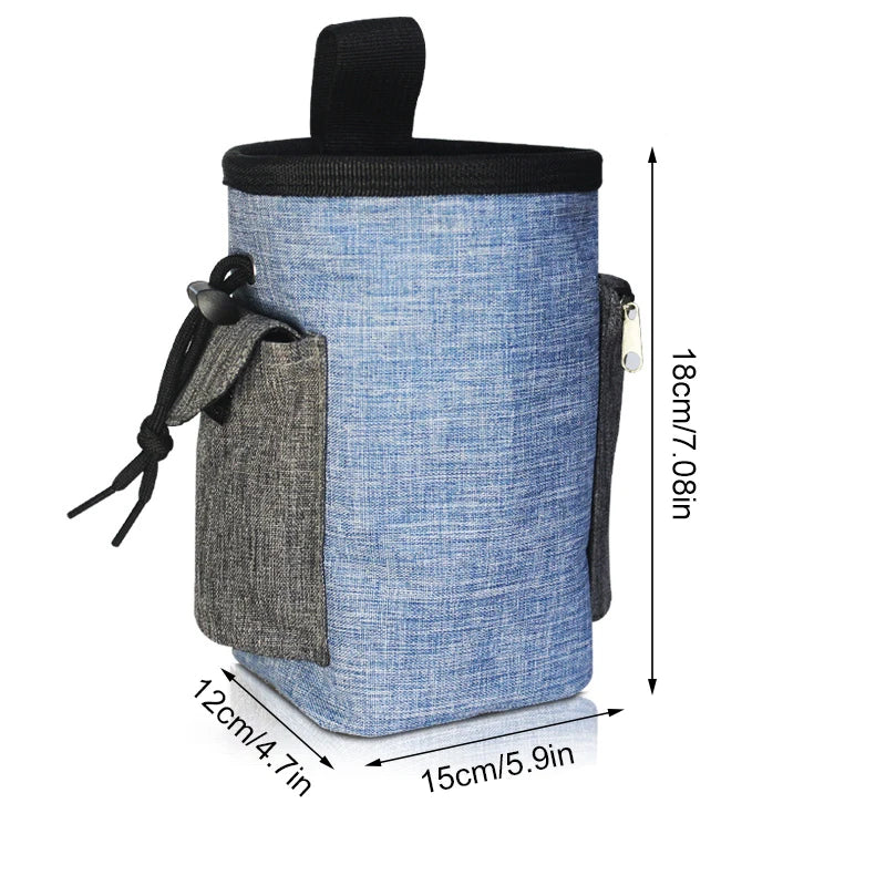 Pet Training Waist Bag Portable Outdoor Poo Bags Dog Training Bags Pet Snack Food Container Puppy Snack Reward Waist Bag