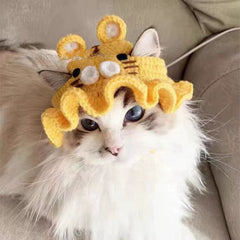 Adjustable Knitted Cute Cat Hat