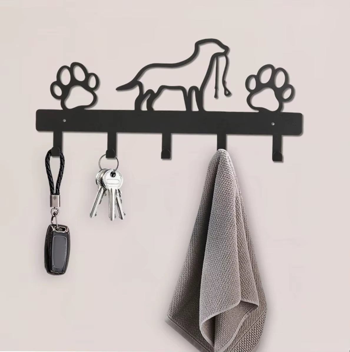 Metal Paw Pet Dog Hanger
