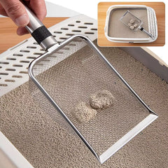 Cat Litters Shovel - Stainless Steel With Perforated Design