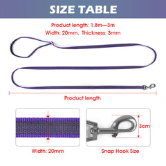 Hands Free Double Handle Dog Leash Adjustable Running Crossbody Leash Waist Belt, Multifunctional for Big Medium Pet Walking