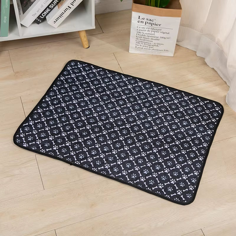 Washable Dog Pee Pad Blanket - Reusable Absorbent Diaper Mat for Puppy Training, Pet Bed, and Car Seat Cover