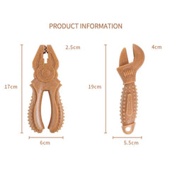 Self-Hi Anti-Boredom Wood Plastic Composite Dog Molar Stick - Heavy-Duty Bite-Resistant Teeth Cleaning Chew Toy for Medium and Large Breed Dogs