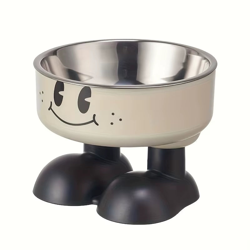 Elevated Stainless Steel Pet Bowl - Raised No-Spill Food & Water Feeder