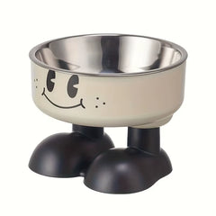 Elevated Stainless Steel Pet Bowl - Raised No-Spill Food & Water Feeder