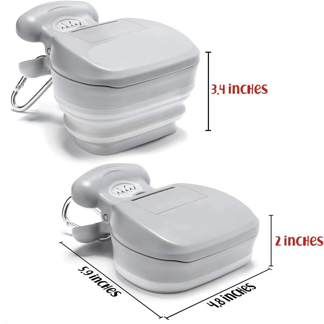 Portable Dog Pooper Scooper Convenience for Small and Large Dogs with Bag Attachment