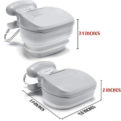 Portable Dog Pooper Scooper Convenience for Small and Large Dogs with Bag Attachment