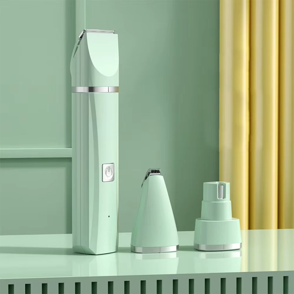 3‑in‑1 / 4‑in‑1 Electric Pet Grooming Kit – Rechargeable Dog & Cat Hair Clipper Trimmer Set