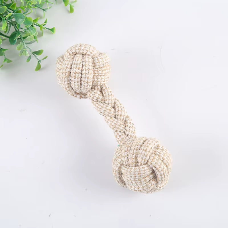 Cotton Rope Dog & Cat Toy Collection - Multi-Shape Dental Chew & Play