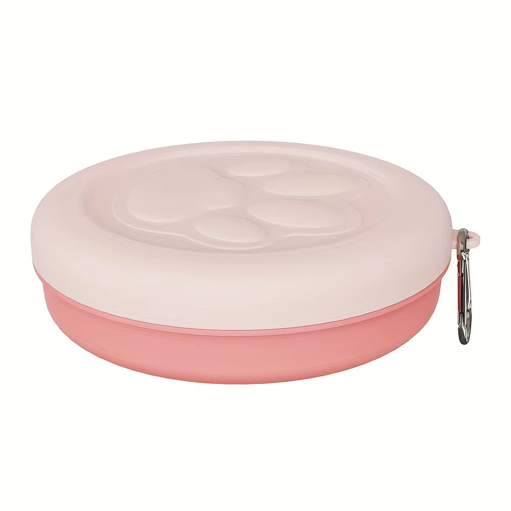 Portable Pet Travel Bowl & Snack Box - 2-in-1 Outdoor Feeding Solution