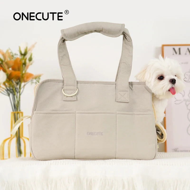 Portable Shoulder Handbag Dog Carrier for Small Pets - Ideal for Chihuahuas and Yorkshires