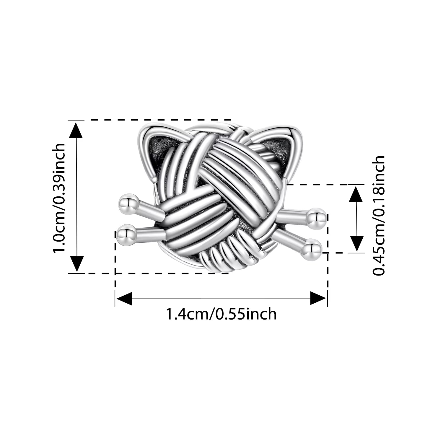 Cat Shaped Pendants For Bracelet & Necklace