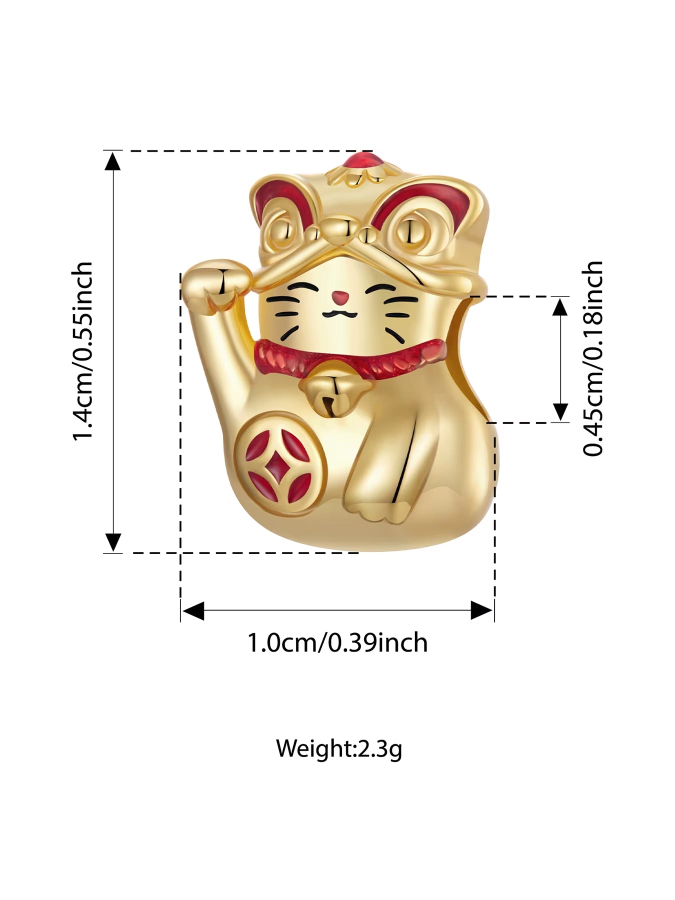 Cat Shaped Pendants For Bracelet & Necklace