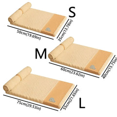 Pets Plush Mats With Neck Protection Pillows - Removable Cover