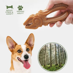Self-Hi Anti-Boredom Wood Plastic Composite Dog Molar Stick - Heavy-Duty Bite-Resistant Teeth Cleaning Chew Toy for Medium and Large Breed Dogs