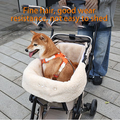 Dog Stroller Pad Winter Dog Cat Stroller Cushion Mat Liners Magnetic
