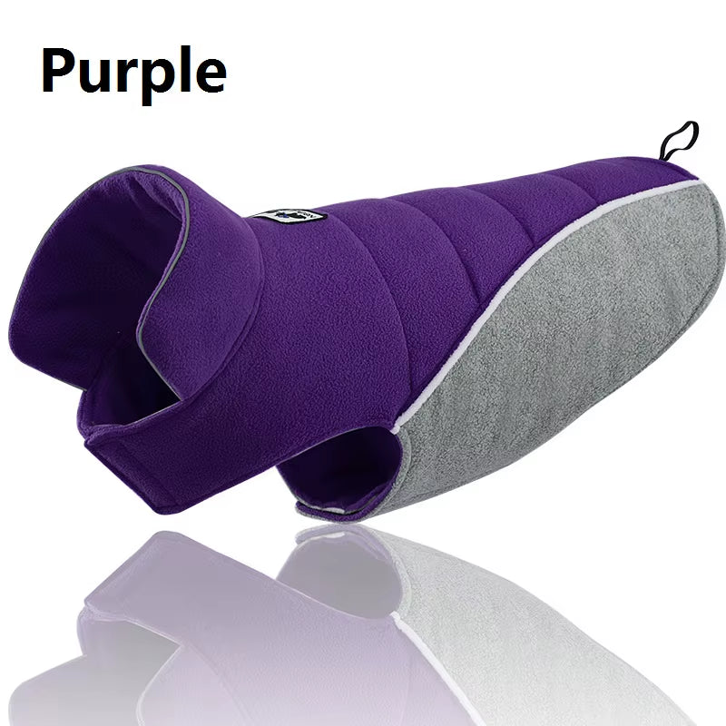 High Quality Dog Clothes Reversible Reflective Dog Coat Winter Dog Pet Jacket Vest Warm Pet Outfit Clothes Big Dogs