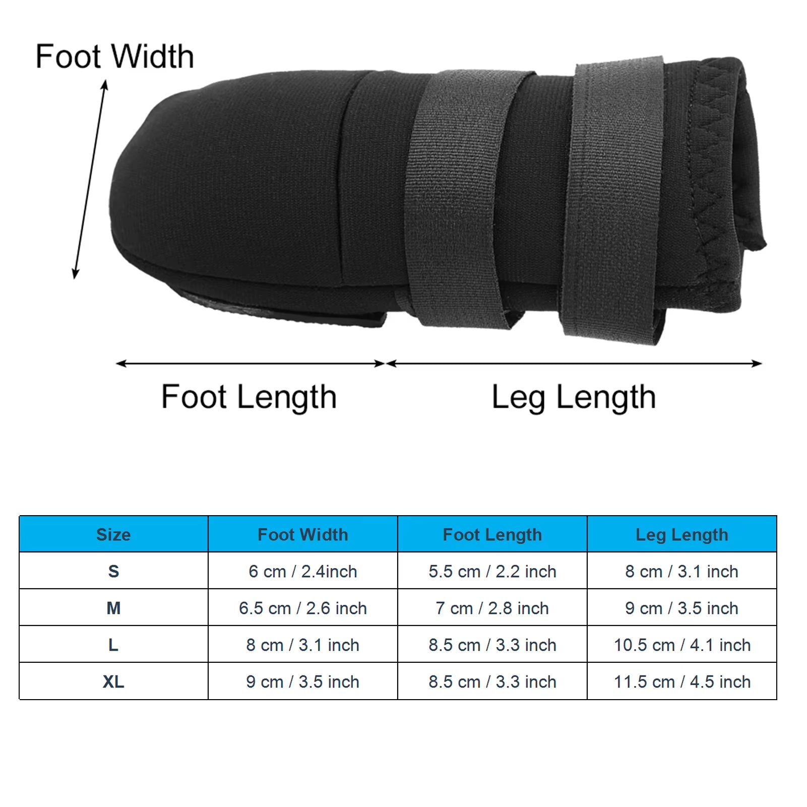 2Pcs Boots For Different Size Dogs With Adjustable Straps