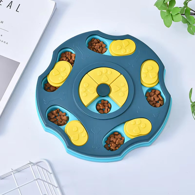 Eating Bowl Cat Dogs Food Games Dog Puzzle Toys Slow Feeder Interactive Increase IQ Food Dispenser Non-Slip Slowly