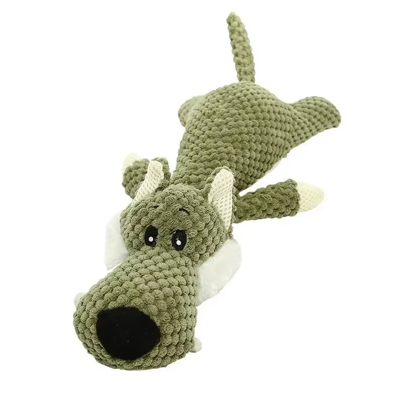 Pet Dog Toys for Large Dogs Cute Plush Squeak Stuffed Toys Fleece Durable Chewing Cute Soft Toys Pet Molar Toys Dogs Accessories