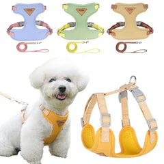 Breathable Puppy Harness & Leash Set for Small Dogs & Cats