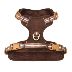 Retro Leather Pet Chest Strap - Reflective Breathable And Adjustable