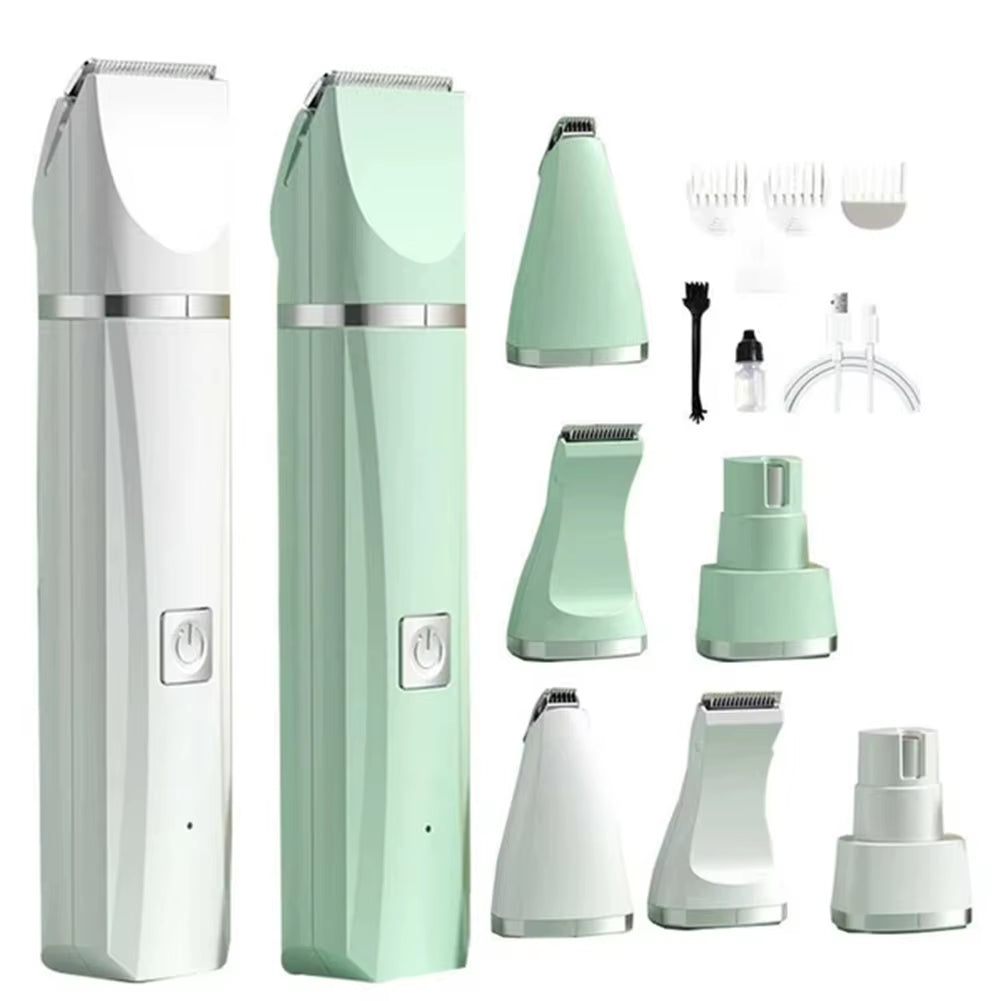 4-In-1 Electric Pet Grooming Tool Set For Pets - Hair Clipper Shaver And Nail Grinder