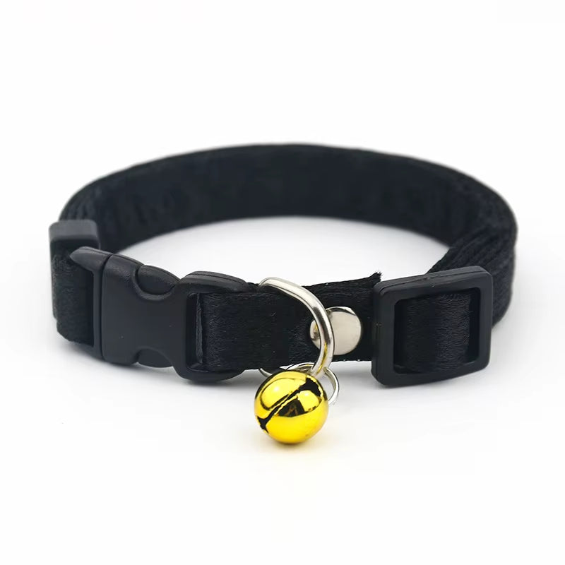Cat Collar,Cotton Breakaway with Bell,Safety Buckle Wedding Cat Collar for Girl Boy Cats and Small Dogs,Adjustable Pet Supplies