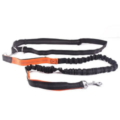 Hands-Free Dog Leash with Adjustable Waist Belt and Shock-Absorbing Bungee - Reflective Running, Jogging, and Walking Traction Rope for Small, Medium, and Large Dogs