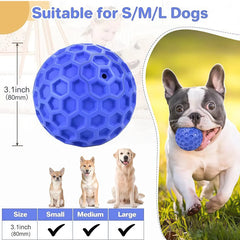 Squeaky Dog Balls Indestructible Toy For Aggressive Chewers - Interactive Toy