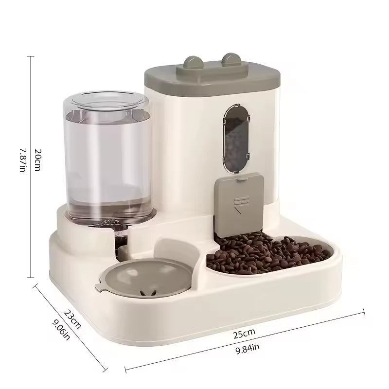 Large-Capacity Automatic Pet Feeder and Water Dispenser for Cats and Dogs