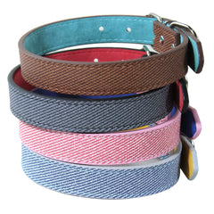 Soft Durable Dog Collar PVC Leather Adjustable Pet Collar for Small Medium Large Dogs Cat Puppy Accessories Chihuahua Brown