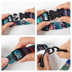 Pet Collar and Leash Set for Small Medium Large Dog Walking Collars Bohemia Style Puppy Cat Collar Pet Supplies Buldog Chihuahua