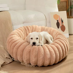 40-70Cm Pets Bed Winter Keep Warm Fluffy Pets Dogs Beds Large round Super Warm Soft Cat House Plush Cat Nest Winter Big Bed