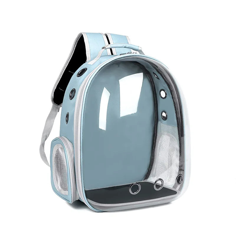 Transparent Pet Carrier Backpack - Breathable Space Capsule for Cats and Dogs, Portable Transport Solution