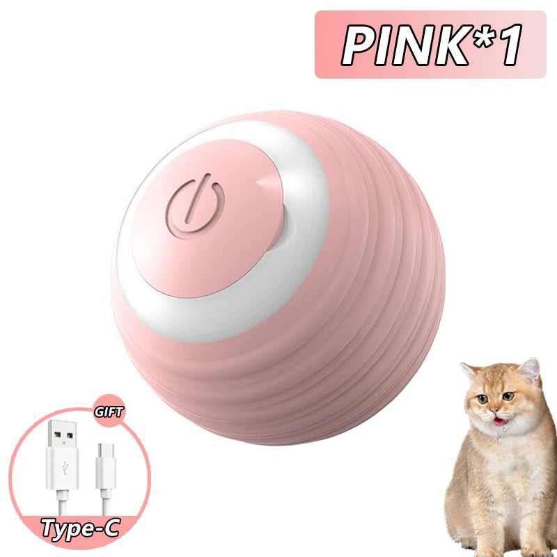 Interactive Automatic Rolling Cat Toy - Smart Electronic Ball for Indoor Play