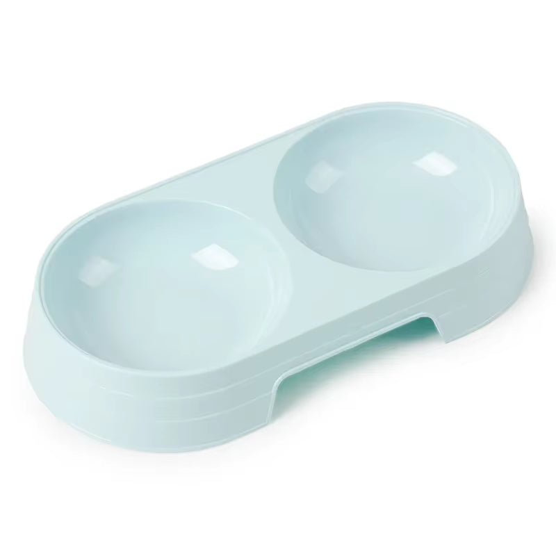 Double Pet Bowls for Dogs and Cats - Stainless Steel Food and Water Feeder Dish for Small Pets