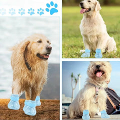 Reflective Strip Design Dog Shoes - Non Slip WaterProof