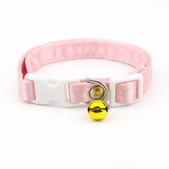 Cat Collar,Cotton Breakaway with Bell,Safety Buckle Wedding Cat Collar for Girl Boy Cats and Small Dogs,Adjustable Pet Supplies