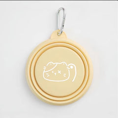 Dog Pet Folding Silicone Bowls 350Ml/650Ml Outdoor Travel Foldable Portable Cat Food Water Container Feeding Tray Bowls