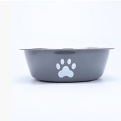 Large Capacity Stainless Steel Dog Bowl Anti-Slip Anti-Rust Dog Water Bowl Pet Feeder Double-Layer Cat Bowl Suitable for Puppies