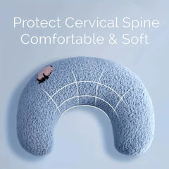 Fair Little Pillow for Cats Ultra Soft Fluffy Pet Calming Toy Half Donut Cuddler Joint Relief Sleeping Improve Machine Washable