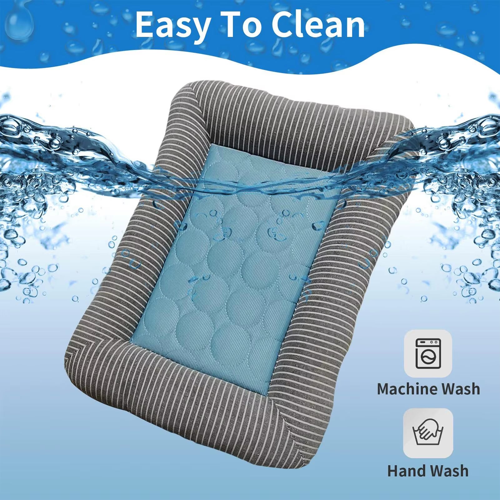 Cooling Mat for Dogs and Cats - Soft, Breathable Ice Silk Pet Blanket for Summer Comfort