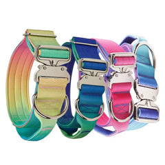 5CM Tactical Training Pet Collar with Gradient Color Anti-Pull Design Extra-Wide & Reinforced for Large Dogs Pet Supplies
