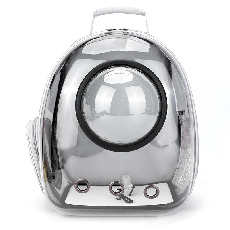 Transparent Pet Carrier Backpack - Breathable Space Capsule for Cats and Dogs, Portable Transport Solution