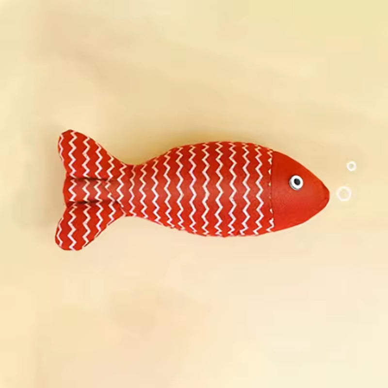 Cat Toy Simulation Fish Cat Mint Toy Tear Resistant and Wear-Resistant Cat Chew Toy Cat Pillow Cat Sports Kick Toy